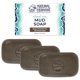 thumbnail image 1 of Barra de jabón de barro del Mar Muerto de elefante natural | Limpiador facial y corporal rico en minerales con minerales naturales del Mar Muerto | 4,4 onzas (125 g) Paquete de 3, 1 of 5