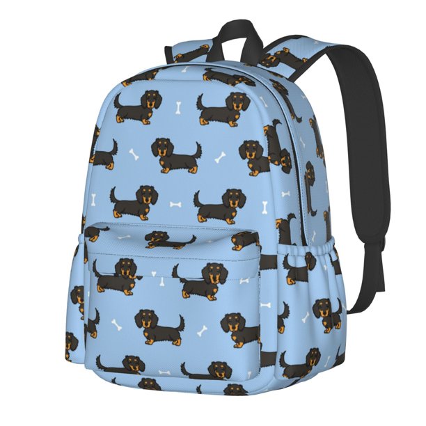 Disketp Dachshund Dog Mochila Escolar de Gran Capacidad y Peso Ligero, Mochila de Viaje Ideal para Escuela, Trabajo y Uso Diario, Cómoda y con Estilo