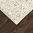 Mainstays Solid Shag Ivory Indoor Indoor Area Rug, 5' x 7'