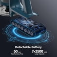 thumbnail image 4 of Aspiradora inalámbrica, potente aspiradora vertical de 400 W y 33 kPa con modo de succión automática, autonomía máxima de 50 minutos, pantalla LED, recargable y antienredos, ligera para el hogar, pel, 4 of 5