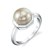 THE PEARL SOURCE White Freshwater Cultured Pearl Shay Ring for Women, Size 8