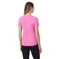 thumbnail image 2 of Women's Cuddl Duds® Cottonwear Short Sleeve Top Color: White Size: XS, 2 of 4