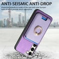 thumbnail image 4 of Allytech Samsung Galaxy S23 Case, Detachable Magnetic Wallet Case with Card Holder & Ring Stand, Support Car Mount, Premium PU Leather Shockproof Durable Protective Slim Case Cover - Purple, 4 of 11