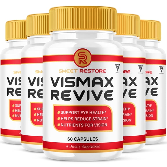 (5 Pack) VisMax Revive Advanced Overall Vision & Wellness Support (300 Capsules)