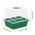 thumbnail image 7 of OIUR Seeds Starter Tray 6 Cells/12 Cells Seeds Germination Tray with Adjustable Humidity Vent Plant Nursery Box for Indoor Garden Bonsai Seedlings Starting Growing, 7 of 7