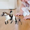 thumbnail image 1 of Figura de acción de caballo CUTICAT Modelo Animal con silla de montar PVC juguete educativo decorativo, 1 of 8