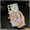 thumbnail image 4 of LYM-Phone Case For BLU G53, Soft case Fashion Design flower Oil Painting Back Cover Anti-knock Protective Anti-dust TPU Cartoon Waterproof Durable Graffiti Cute Dirt-resistant Silicone, 4 of 9