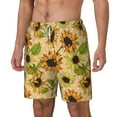 thumbnail image 2 of Balery Sunflowers Mens Swim Trunks Swim Shorts for Men Quick Dry Inseam Beach Shorts with Compression Liner Pocket-X-Large, 2 of 9