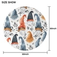 thumbnail image 6 of Multicolor Christmas Gnome Pattern Round Tablecloth 60"x60",Wrinkle Wipeable Table Cloth for Kitchen Dining Room Picnic Patio Party, 6 of 6