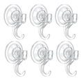 thumbnail image 1 of Ganchos de Ventosa VIS'V Transparentes Resistentes y Reutilizables en Set de 6 Unidades, 1 of 8