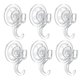 thumbnail image 1 of Ganchos de Ventosa VIS'V Transparentes Resistentes y Reutilizables en Set de 6 Unidades, 1 of 8