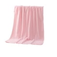 thumbnail image 2 of kcavykas Bath Towels Strip Patterned Bath Sheets Cotton Striped Towels Lighter & Quick Dry Towels for Bath Shower Swimming Sports Yoga Pink Fade Resistant Scratch Free, 2 of 5