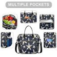 thumbnail image 2 of OBREWU Summer Ocean Starfish Women's Insulated Leakproof Large Lunch Bag, Oxford Cloth, 2 of 7