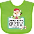 thumbnail image 3 of Inktastic Baby's First Christmas Boys or Girls Baby Bib, 3 of 4