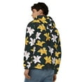 thumbnail image 4 of Naloa Lilies Flowers Men’s Hoodies, Zip up Hoodie, Sweatshirts,Hoodies for Men Sizes S-3XL-XX-Large, 4 of 5