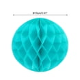 thumbnail image 2 of Uxcell Paper Pom-Poms Flower Balls 6 Inch Paper Tissue Flower Balls for Party Flower Wedding Decoration Pack of 6,Cyan, 2 of 6