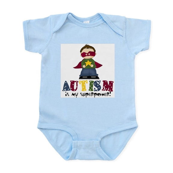 CafePress - Autism Is My Superpower Kids Infant Bodysuit - Baby Light Bodysuit, Size Newborn - 24 Months