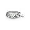 thumbnail image 4 of His Hers 3 Piece Stainless Steel & Titanium Matching Wedding Band Ring Set, 4 of 6