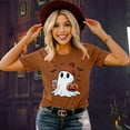 thumbnail image 4 of KimSoong Women Halloween T-Shirt Cute Ghost Fall Pumpkin Graphic Shirt Coffee Lover Tees Short Sleeve Tops, 4 of 7