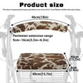 thumbnail image 6 of COEQINE Cow Print Rollator Walker Seat and Backrest Rollbar Covers Set Rollator Seat Cover with Back Easy to Install Rollator Seat Cushion Back Bar Cover Set for Men, 6 of 7