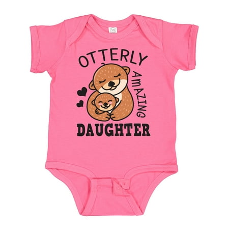 

Inktastic Mothers Day Otterly Amazing Daughter Gift Baby Girl Bodysuit