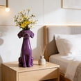 thumbnail image 3 of Weird Dog Face Ceramic Vase For Flowers - Quirky Animal Shaped Tabletop Decor For Dog Lovers Home Office Gift, 3 of 6