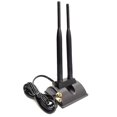 thumbnail image 2 of 5g se dobla base magnética del conector direccional del enchufe de la antena 6dbi Omni de Wifi de la banda, 2 of 5