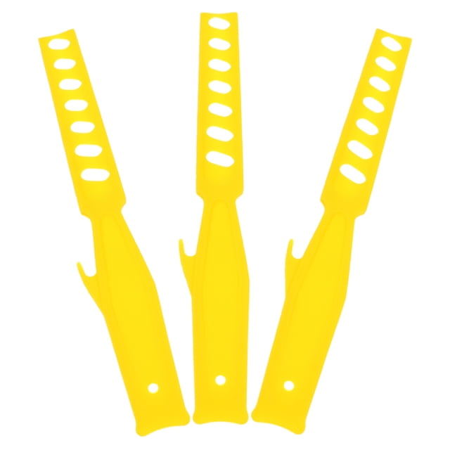 TABLZONE 3Pcs Yellow Plastic Stir Sticks Long Mixing Rods For DIY Craft Projects Mixing Pigments 11.0*1.6*0.1in