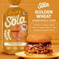 thumbnail image 2 of Sola Golden Wheat Hamburger Buns, Non-GMO, 9 oz, 4 Count, 2 of 8