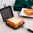 thumbnail image 5 of Double Sided Frying Pan, Double Sided Tortilla Sandwich Pan with Handles Non-Stick Breakfast Grilling Pan, 5 of 5