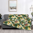 thumbnail image 2 of Naloa Sunflowers And Butterflies Flannel Blankets - Thick and Warm Blanket for Winter, Soft Fuzzy Plush King Blanket for All Seasons50"x40", 2 of 6