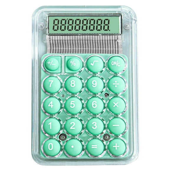 Mechanical Calculator 8 Digit Large LCD Display And Mechanical Buttons Handheld Mechanical Calculator For Off Ice