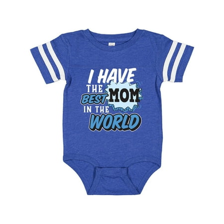 

Inktastic I have The Best Mom in The World with Speech Bubble Gift Baby Boy Bodysuit