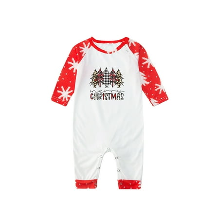

YOTAMI Christmas Pajamas Sets for Men Women Christmas Matching Sets Family Christmas Pajamas Xmas Sleepwear 6M Red #25