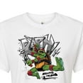 thumbnail image 3 of Teenage Mutant Ninja Turtles: Mutant Mayhem - Raphael Going In Loud - Juniors Cropped Cotton Blend T-Shirt, 3 of 5