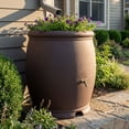 thumbnail image 2 of Algreen Barcelona 100 Gallon Rain Water Collection Barrel, Brownstone, 2 of 6