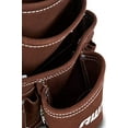 thumbnail image 4 of Big Time Products 100873 AWP Suede Leather Tool Pouch with Steel Hammer Loops, Brown, 4 of 7