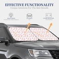 thumbnail image 4 of Daiia Tulips Flowers 2PCS Car Windshield Sun Shade, Foldable Sun Shield for Car Front Window, Auto Sun Blocker Visor Protector Universal for Truck SUV Pickup-Medium, 4 of 7