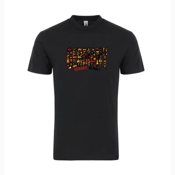 Germany Soccer T-Shirt 2026 – Unisex Adult Football Fan Tee, World Tournament Supporter Shirt - Black - S