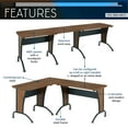 thumbnail image 4 of Techni Mobili Deluxe L-Shaped Desk with Inline Team Desk Option, RTA-3806-M615, 4 of 12