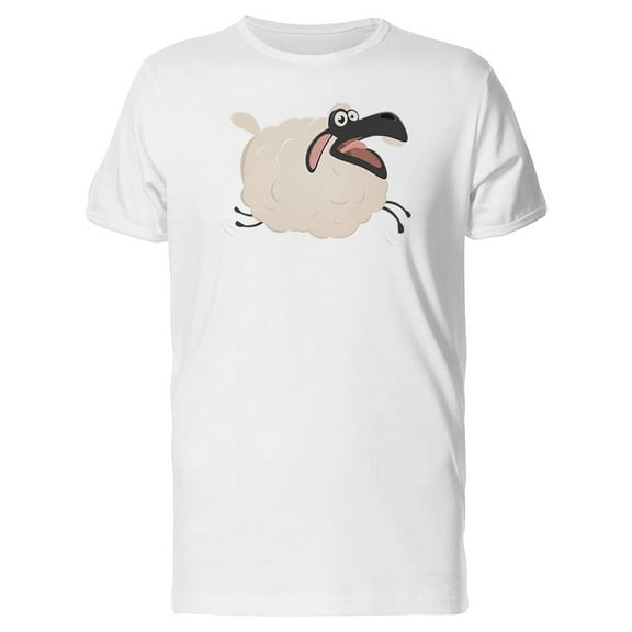 Funny Sheep Cartoon T-Shirt Men -Image by Shutterstock, Male 4X-Large