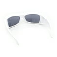 thumbnail image 4 of Runway XXL Oversized Wrap Around Exaggerated Sport Sunglasses White - Black, 4 of 4