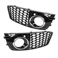 thumbnail image 4 of Rejilla de malla para marco de lámpara de luz antiniebla compatible con Audi A4 B8 2009-2011 (galvanizada), 4 of 11