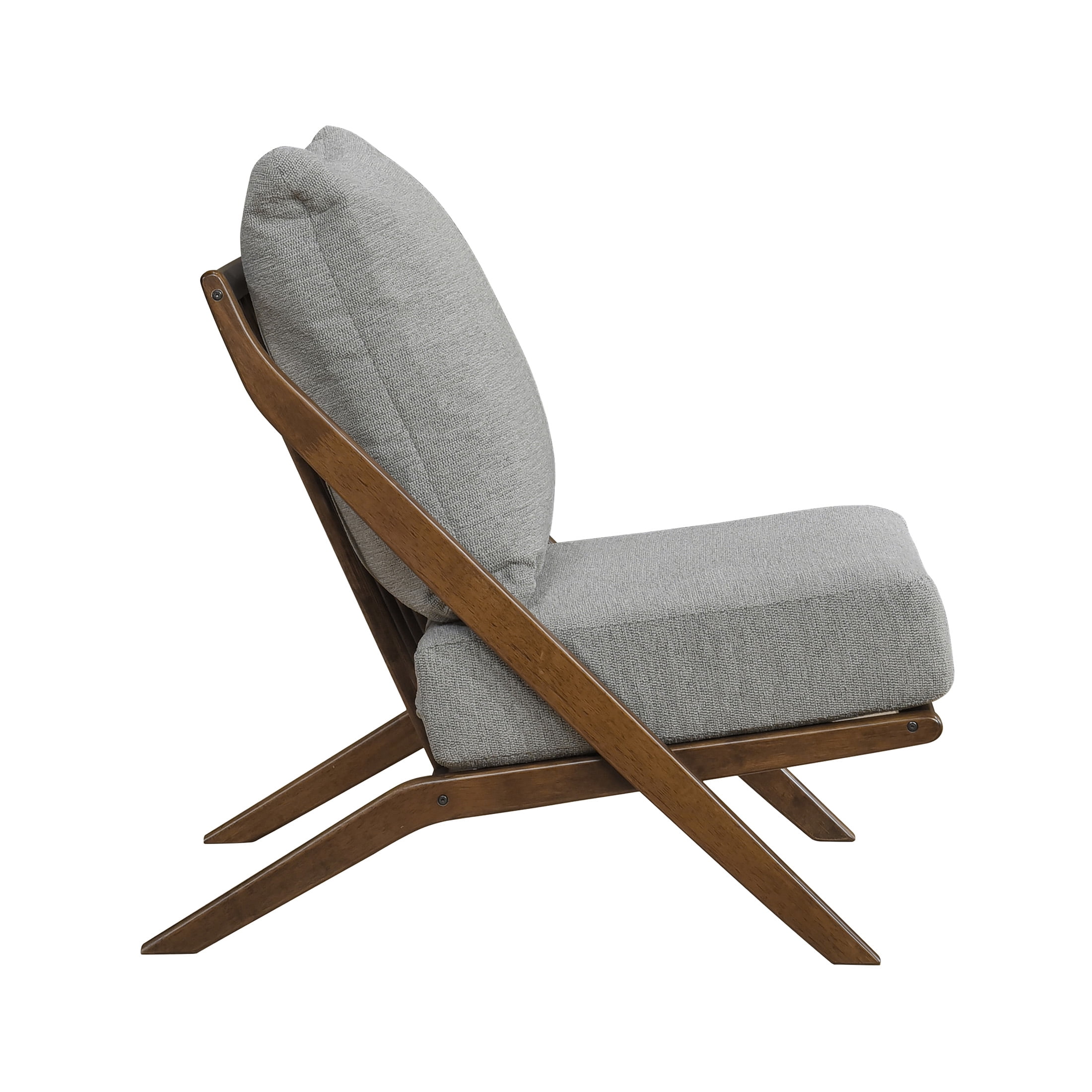 OakvillePark Ovela Textured Fabric Accent Chair, Gray
