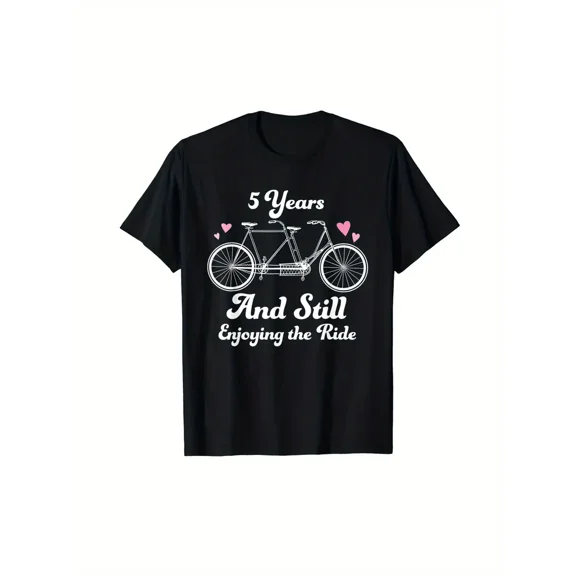 5th Wedding Anniversary T-shirt 5 Years Together Gift Idea
