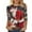 A02 Multicolor, variant on Xdegoge Christmas Shirts Women 3/4 Length Sleeve Round Neck Top Fashion Print Sweatshirt Family Xmas Holiday Graphic Tee Clothes for Christmas Ceremony