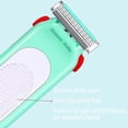 thumbnail image 4 of Razors For Women 6 Refills 3 Blades Shaver For Face Legs Bikini Area, Comfort Glid, Green 26-27s, 4 of 5