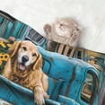thumbnail image 2 of Naloa Vintage Pickup Sunflower Dog Dog Blanket, 3 Sizes Cat Blanket for Indoor Cats Large Medium Small Dog Gifts-Large, 2 of 8