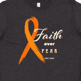thumbnail image 4 of Inktastic Faith over Fear Leukemia Awareness with Orange Ribbon Youth T-Shirt, 4 of 5