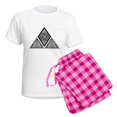 thumbnail image 5 of CafePress - Celtic Pyramid Women's Light Pajamas - Women's Short Sleeve Print T-Shirt and Pants Light Cotton Pajama Set, 5 of 7